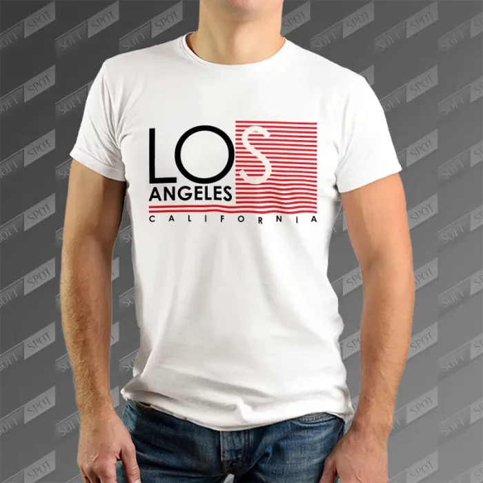 تیشرت مردانه طرح Los Angeles California TS-853