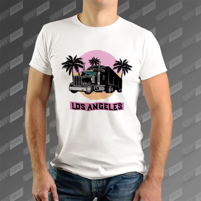 تیشرت مردانه طرح Los Angeles TS-859