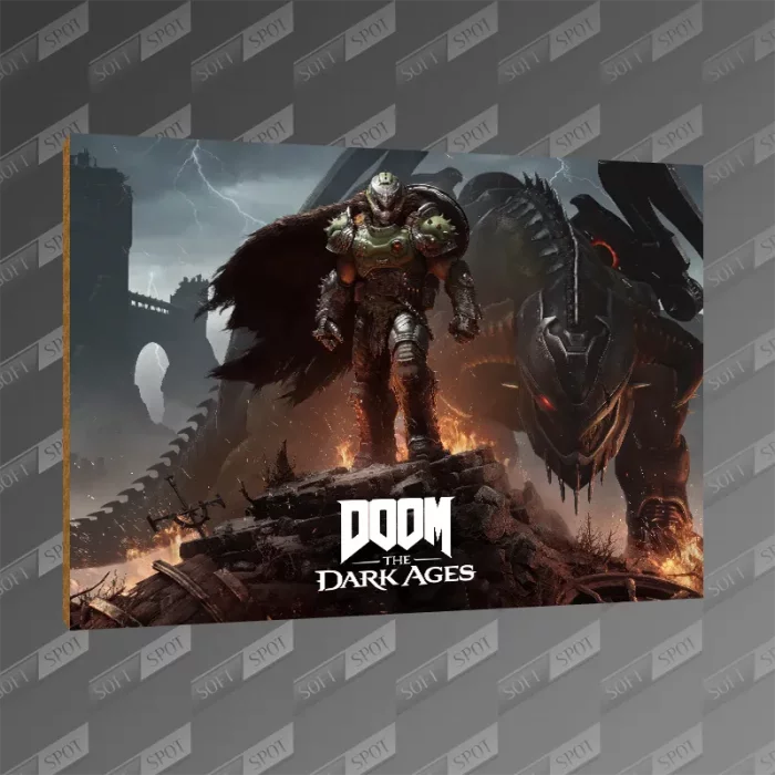 تخته شاسی طرح Doom The Dark Ages Doomguy MDF-224