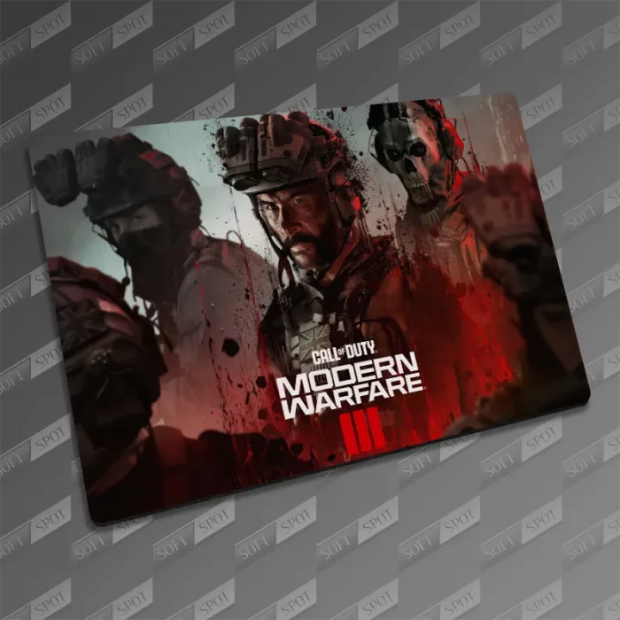 ماوس پد طرح Call of Duty Modern Warfare III Captain Price and Ghost MP-235
