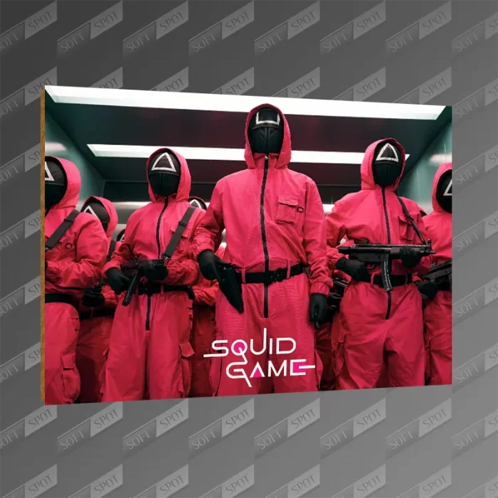 تخته شاسی طرح Squid Game AI Artwork MDF-238