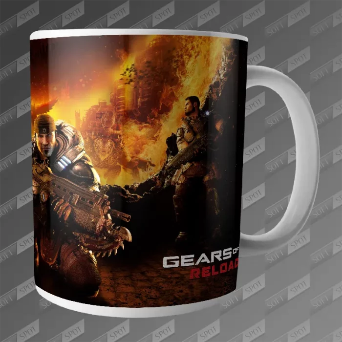 ماگ طرح Gears of War Reloaded Logo MG-625