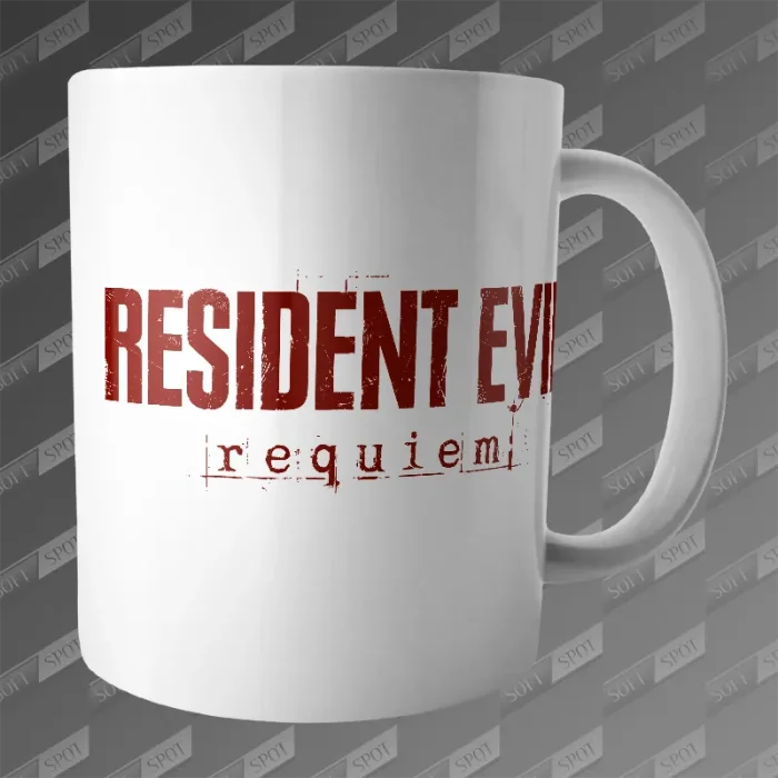 ماگ طرح Resident Evil Requiem Red Logo MG-643