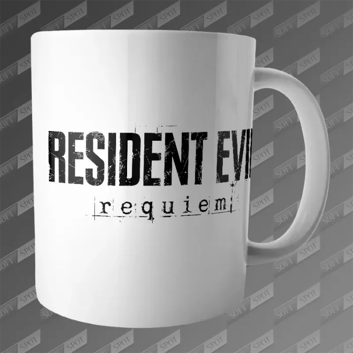 ماگ طرح Resident Evil Requiem Black Logo MG-644