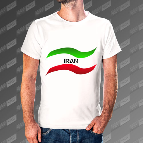 تیشرت مردانه طرح تیم ملی ایران TS-335