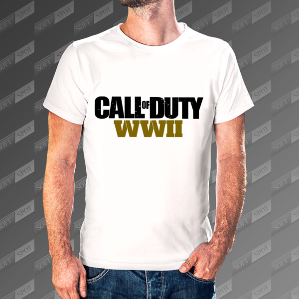 تیشرت مردانه طرح Call of Duty WWII TS-174