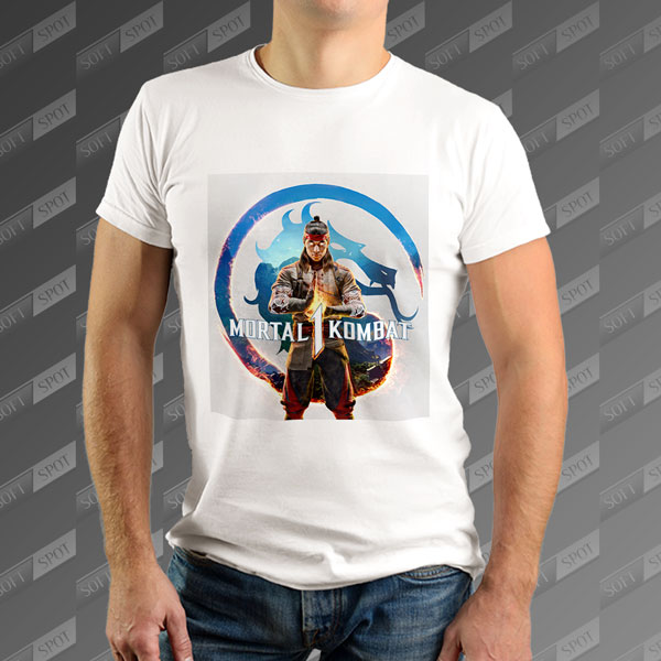 تیشرت مردانه طرح Mortal Kombat 1 Liu Kang TS-406