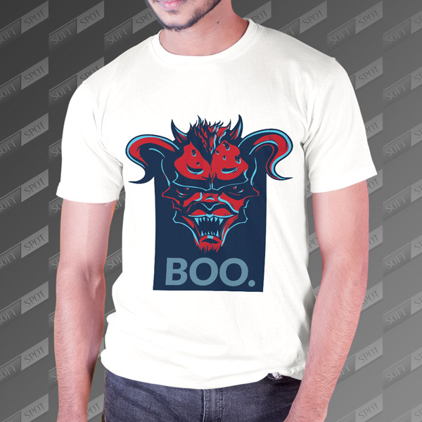 تیشرت مردانه طرح Fiery Demon TS-418