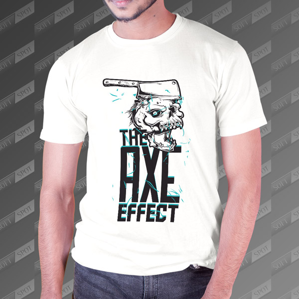 تیشرت مردانه طرح The Axe Effect TS-421