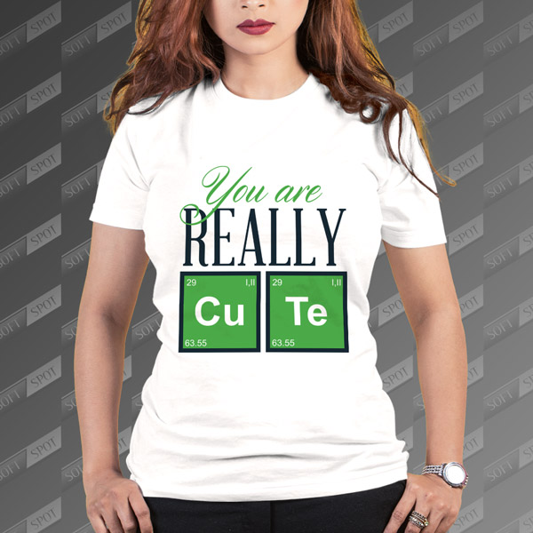 تیشرت زنانه طرح You are REALLY CuTe TS-424