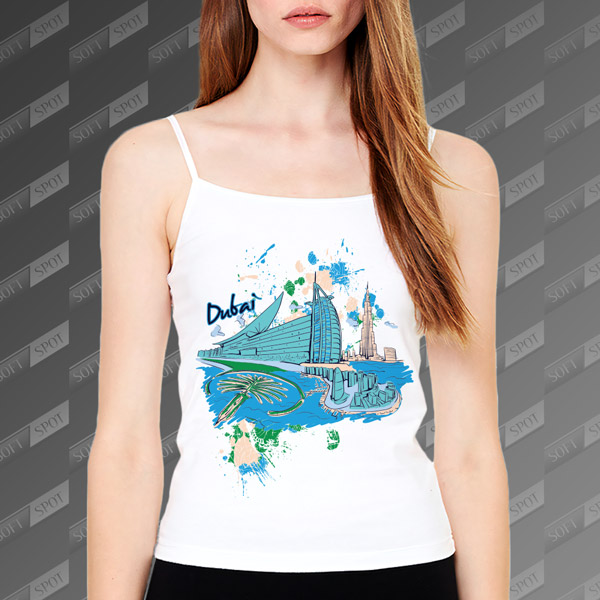 تاپ زنانه طرح Dubai TS-429