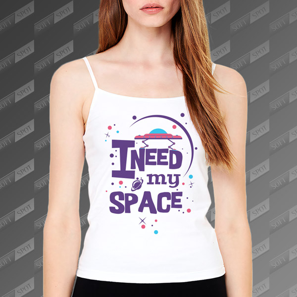 تاپ زنانه طرح I Need My Space TS-431