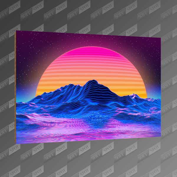 تخته شاسی طرح Neon Retrowave MDF-51