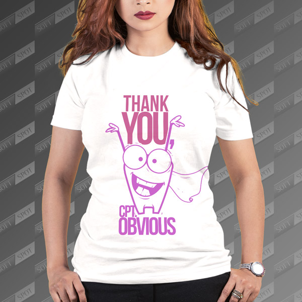 تیشرت زنانه طرح Thank You Captain Obvious TS-468