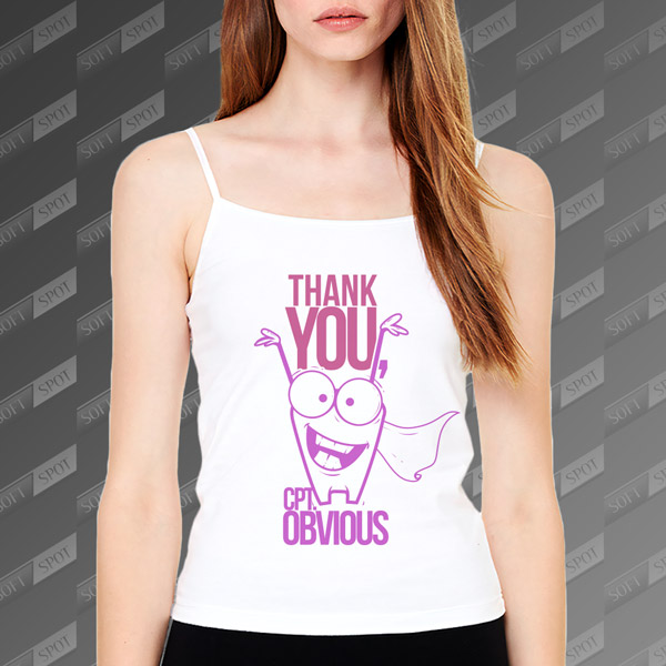 تاپ زنانه طرح Thank You Captain Obvious TS-469
