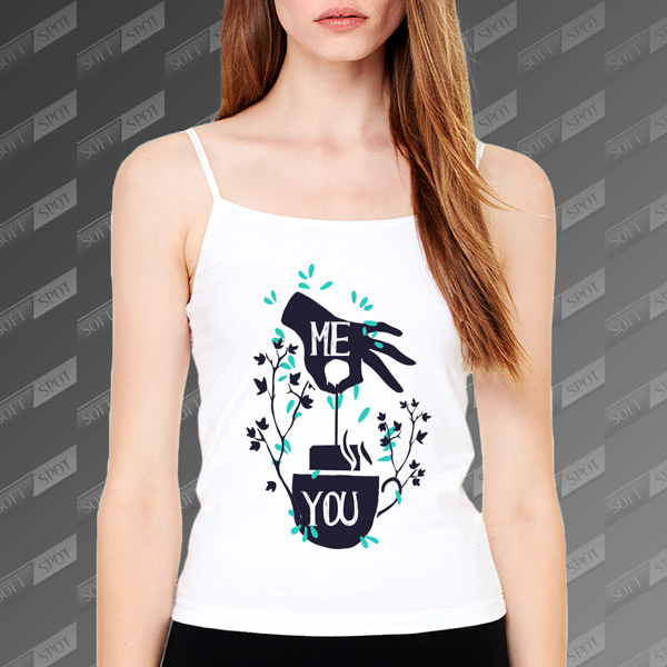 تاپ زنانه طرح Me and You TS-472