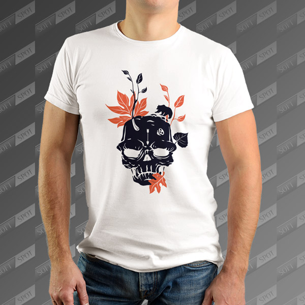 تیشرت مردانه طرح Skulls Whisper TS-507