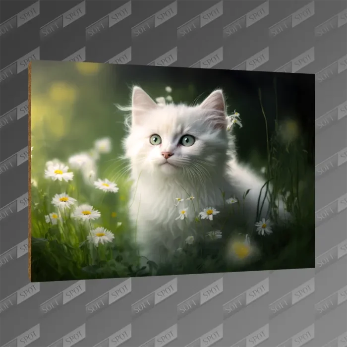 تخته شاسی طرح White kitten MDF-88