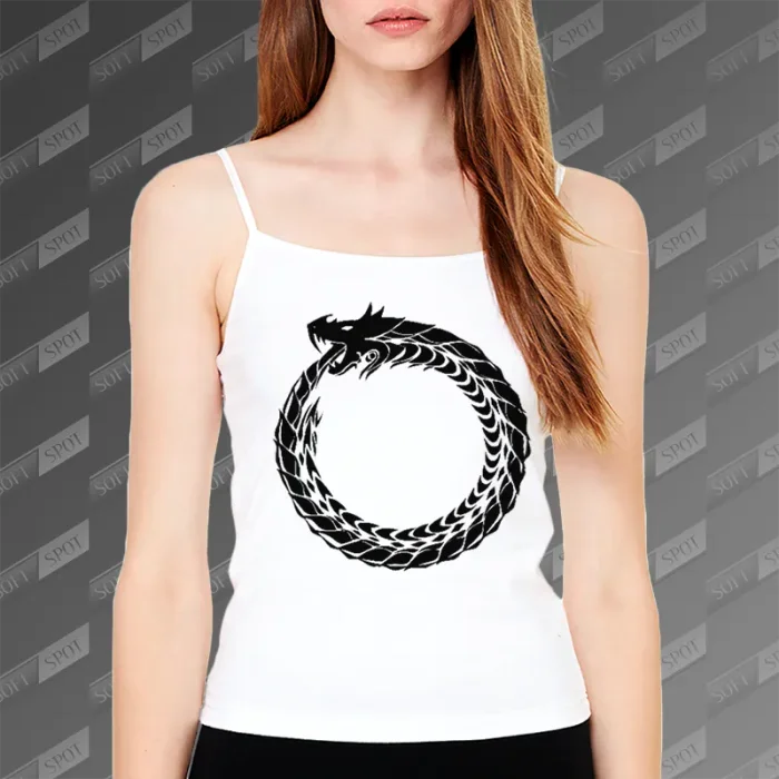 تاپ زنانه طرح Ouroboros Dragon TS-541