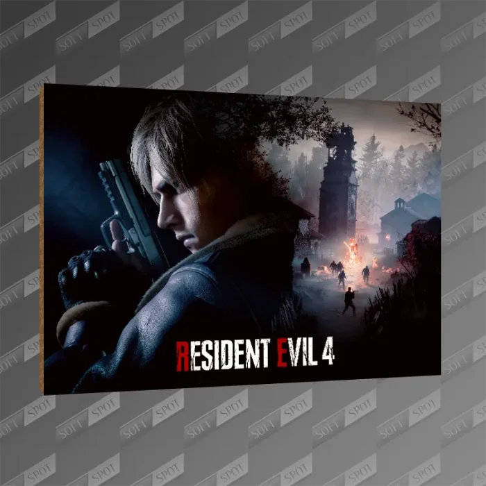 تخته شاسی طرح Resident Evil 4 Key Art MDF-111