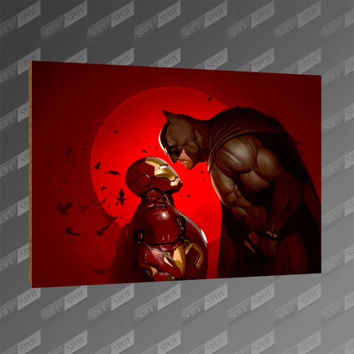 تخته شاسی طرح Iron Man vs Batman MDF-113