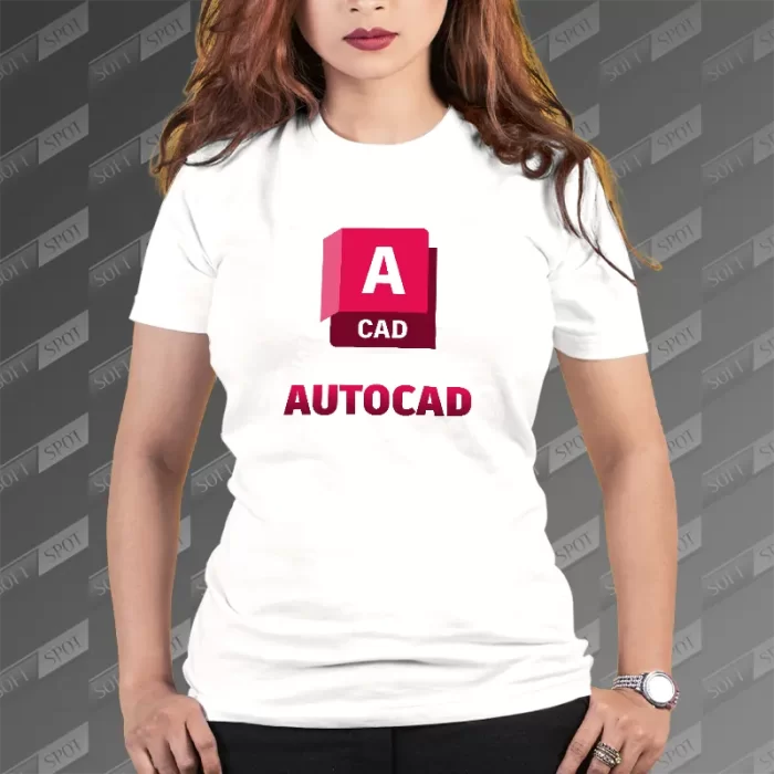 تیشرت زنانه طرح AutoCAD TS-561