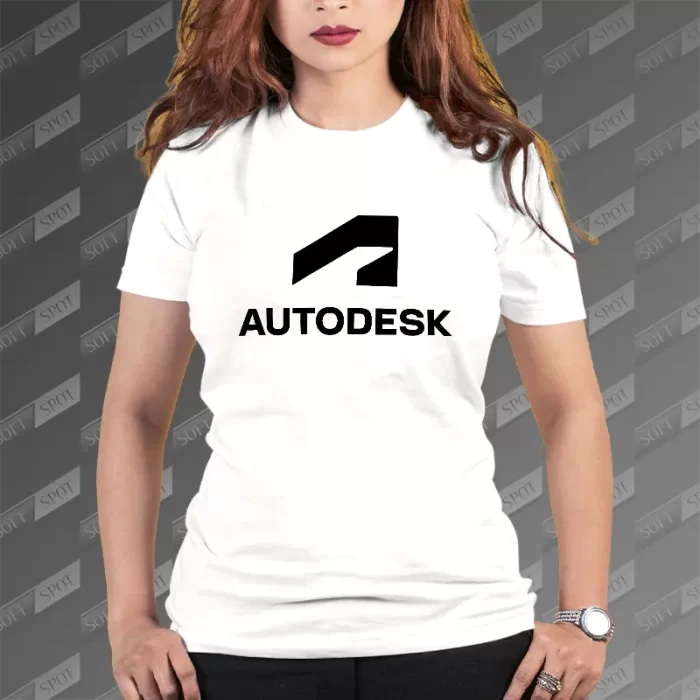تیشرت زنانه طرح Autodesk TS-564