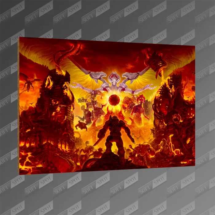 تخته شاسی طرح Doom Eternal Key Art MDF-143