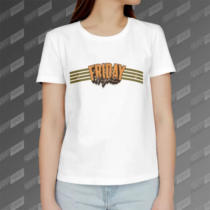 تیشرت زنانه طرح Friday Night TS-596