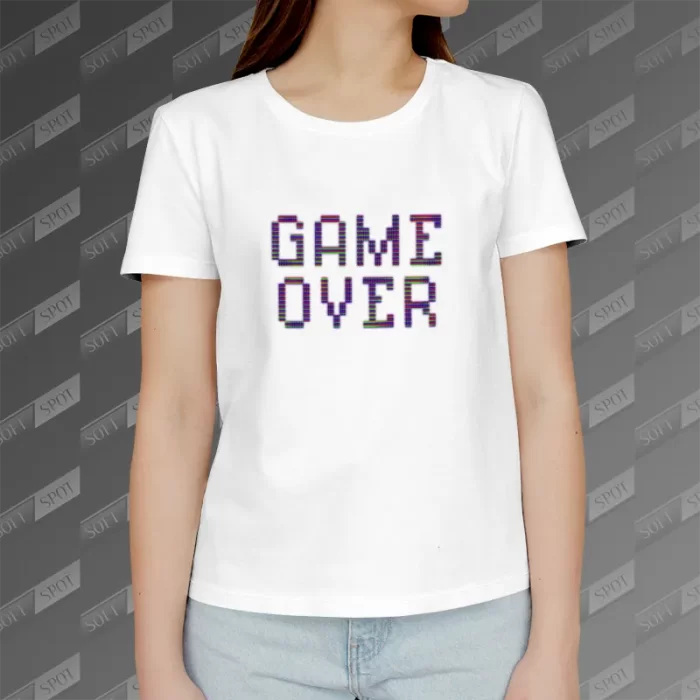 تیشرت زنانه طرح Game Over TS-599