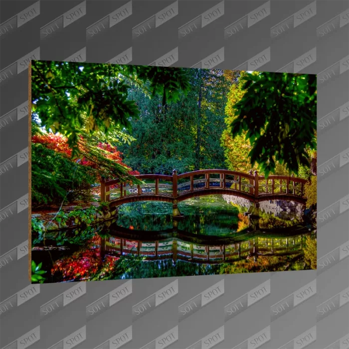 تخته شاسی طرح The Japanese Gardens at the Hatley castle MDF-155