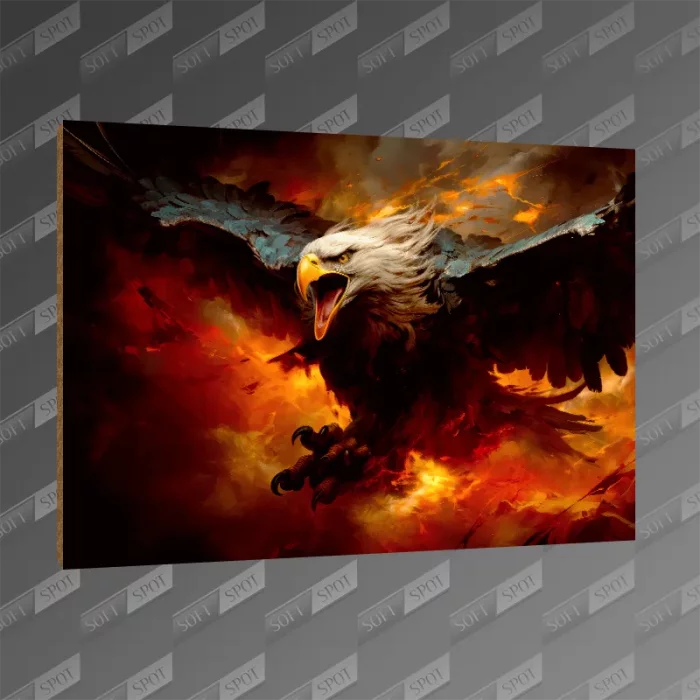 تخته شاسی طرح Bald Eagle Painting MDF-157