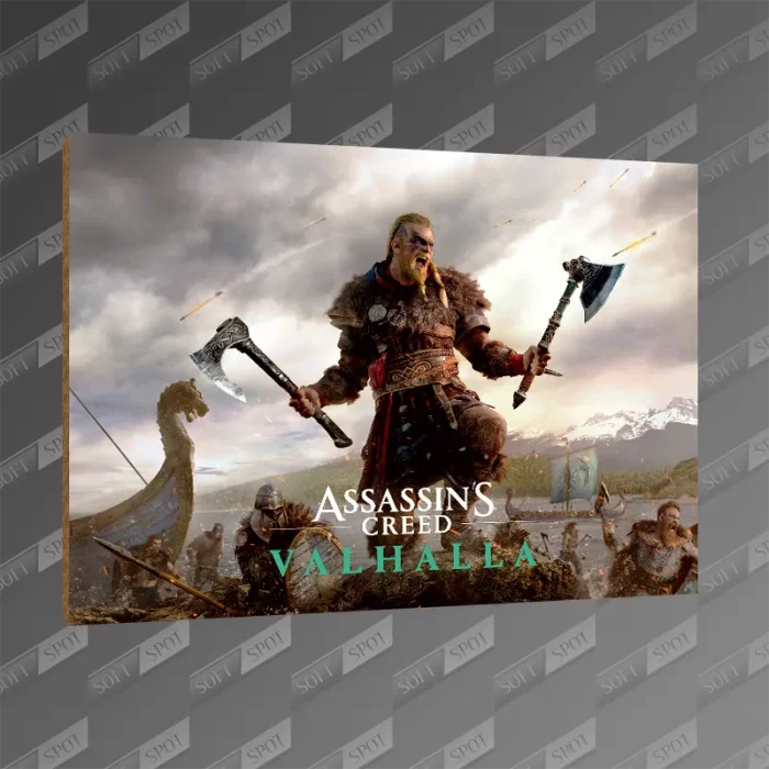 تخته شاسی طرح Assassins Creed Valhalla Key Art MDF-174