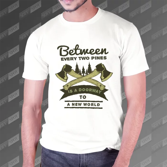 تیشرت مردانه طرح A Doorway to A New World TS-632