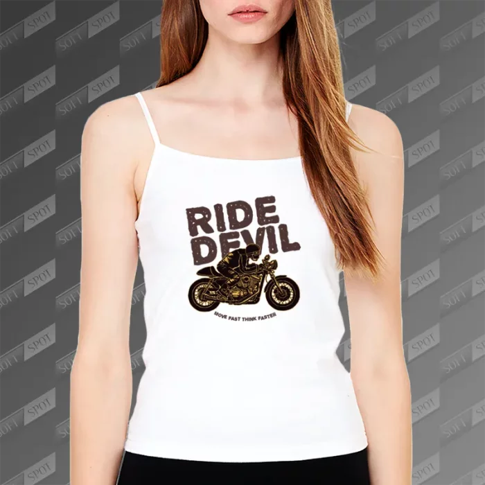 تاپ زنانه طرح Ride Devil TS-643
