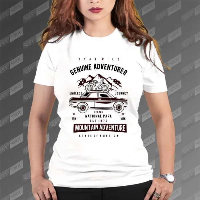 تیشرت زنانه طرح Genuine Adventurer TS-651