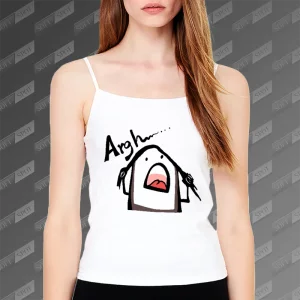 تاپ زنانه طرح میم دختر کلافه TS-663