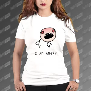 تیشرت زنانه طرح میم من عصبانی هستم TS-664