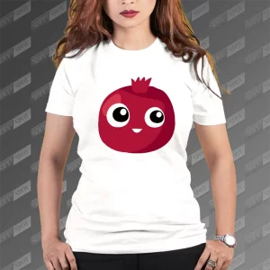 تیشرت زنانه طرح انار کارتونی TS-703