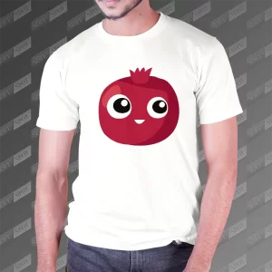تیشرت مردانه طرح انار کارتونی TS-705