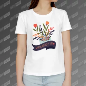تیشرت زنانه طرح Happy Mothers Day TS-737