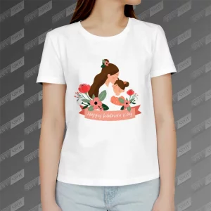 تیشرت زنانه طرح Happy Mothers Day TS-743