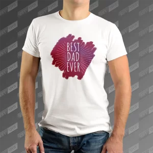 تیشرت مردانه طرح Best Dad Ever TS-756