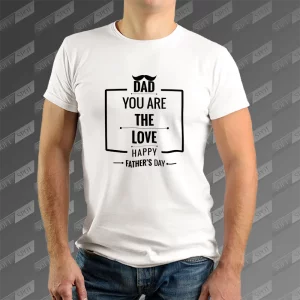 تیشرت مردانه طرح Dad you are the love TS-761