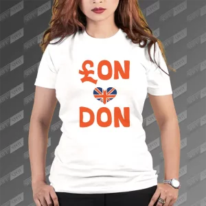 تیشرت زنانه طرح London TS-806