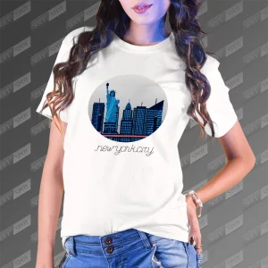 تیشرت زنانه طرح New York City TS-815