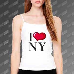 تاپ زنانه طرح I Love New York TS-819