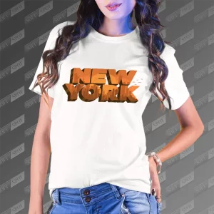 تیشرت زنانه طرح New York TS-824