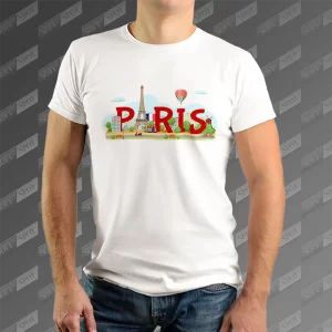 تیشرت مردانه طرح Paris TS-844