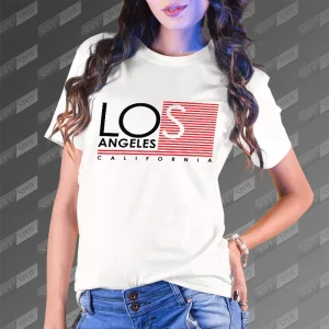 تیشرت زنانه طرح Los Angeles California TS-851
